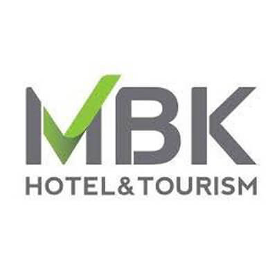 The logo of Plantastic's happy customer of biodegradable plastic alternatives MBK Hotel and Tourism