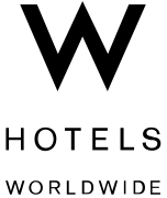 The logo of Plantastic's happy customer of biodegradable plastic alternatives W Hotels Worldwide