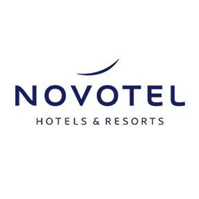 The logo of Plantastic's happy customer of biodegradable plastic alternatives Novotel Hotel and Resorts